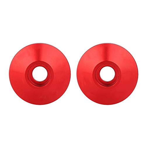 Handlebar End Universal CNC Aluminum Alloy Motorcycle Handlebar Handle Bar End Accessory 1 Pair (red) - size: red