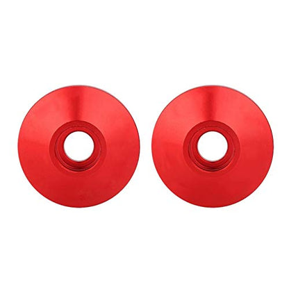 Handlebar End Universal CNC Aluminum Alloy Motorcycle Handlebar Handle Bar End Accessory 1 Pair (red) - size: red