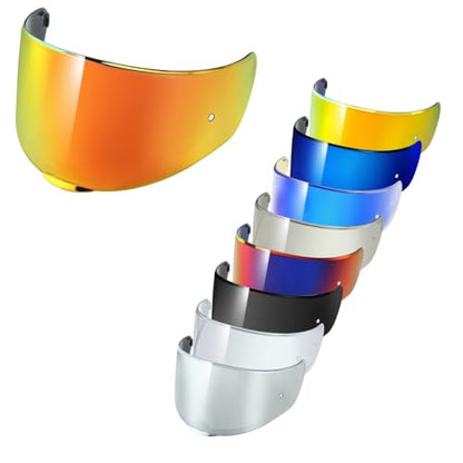 RIDERCO Sedici Strada 2 Visor Replacement, Motorcycle Helmet Face Shield Compatible with Strada 3 Citation FT2 Vector FF801 FF397 FF813, Deep Smoke, Day Use Only - color: Deep Smoke
