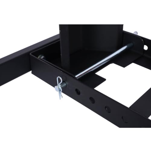 Heavy Duty Motorcycle Wheel Chock Stand 1800 lb Capacity, Adjustable Steel Front Wheel Stabilizer for 15–22 Inch Tires, Floor or Trailer Mount Motorcycle Parking Stand