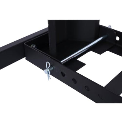 Heavy Duty Motorcycle Wheel Chock Stand 1800 lb Capacity, Adjustable Steel Front Wheel Stabilizer for 15–22 Inch Tires, Floor or Trailer Mount Motorcycle Parking Stand