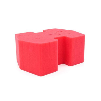 Optimum Big Red Sponge 2.0 Better Grip and Access Tight Spaces - Safe for All Paint Types, Use for Rinseless Car Wash and Car Wash Soap, Made in USA