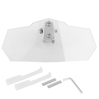 Dioche Deflector Universal Motorcycle Windshield Extension Kit - Heighten ClipOn Spoiler Wind Deflector for Enhanced and Comfort