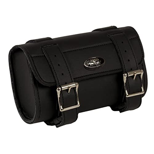 Milwaukee Leather PVC Motorcycle Windshield Bag – Universal Fit Riding Travel Storage with Turn Lock - color: SH49805-BLACK, size: One Size