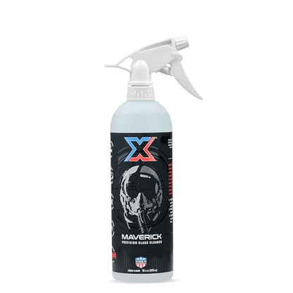 Chem-X Maverick: Precision Glass Cleaner - Multipurpose Glass & Screen Cleaner, IPA-Based, Streak-Free Formula, Safe for Mirrors & Infotainment Screens, Dash Panels and MORE -16oz - size: 16 Fl Oz (Pack of 1)