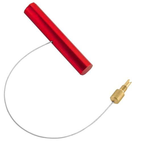 Sun Walker Valve Stem Puller, Tire Stem Fishing Tool with Air Valve Core Remover, Tire Repair Fishing Tool Puller for Installing Inner Tubes & Rim Locks on Motorcycle ATV Dirt Bike (Red) - color: Red