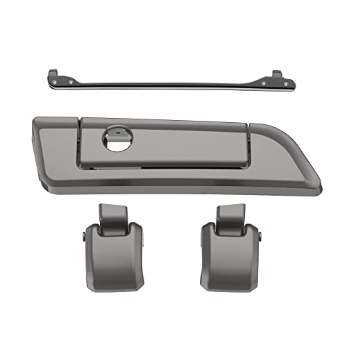 Moto Onfire Billet Silver Tour Trunk Luggage Latches Hinges Fit for AB Harley Touring Razor Chopped King Tour Trunk Luggage - color: Billet Silver