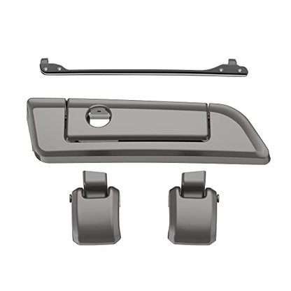 Moto Onfire Billet Silver Tour Trunk Luggage Latches Hinges Fit for AB Harley Touring Razor Chopped King Tour Trunk Luggage - color: Billet Silver