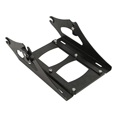 TCMT King Motorcycle Trunk Box Backrest 2 Up Mounting Rack For Harley 2014-2025 Touring CVO Road King Road Glide Street Glide Electra Glide Pack - color: Style A Black 2 Up Rack#2