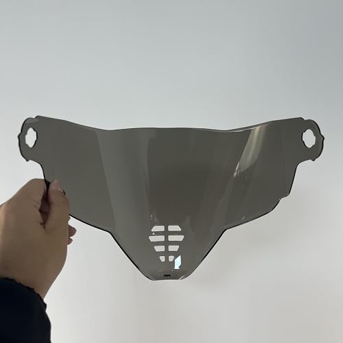 YMTSGEA Airflite Helmet Visor Replacement for IC-06.Motorcycle Helmet Shield Windshield Sunshield PC Lens UV Protection Compatible with Airflite IC-06 (Silver) - color: Silver