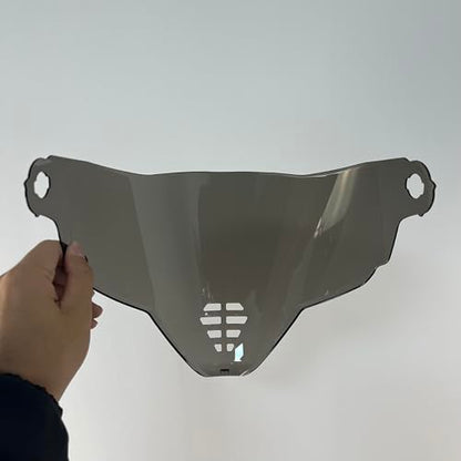 YMTSGEA Airflite Helmet Visor Replacement for IC-06.Motorcycle Helmet Shield Windshield Sunshield PC Lens UV Protection Compatible with Airflite IC-06 (Silver) - color: Silver