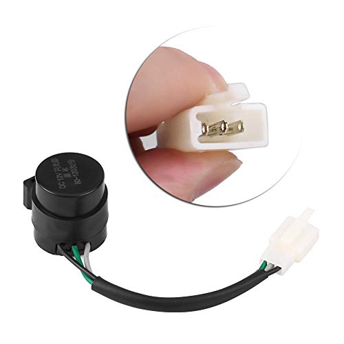 Motorcycle Flasher, 3 Pins Round Turn Flasher Relay Blinker LED Turn Indicator Light Flasher for GY6 Motorcycles Scooters Moped ATV