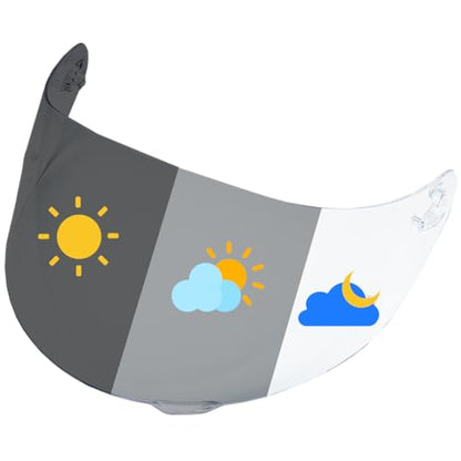 K1 Helmet shield Replacement,K5 Motorcycle Helmet Visor Compatible with K1 K1S K3SV K5 K5S(Photochromic) - color: Photochromic