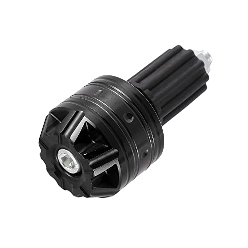 X AUTOHAUX 1 Pair Universal 18mm Handlebar End Caps Plug Bar End Aluminum Alloy for Motorcycle Black - color: Black