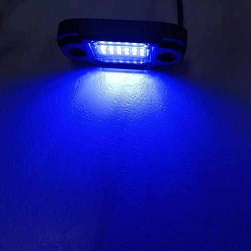 4 Pods Blue Rock Light LED Waterproof Neon Trail Rig Lamp Underglow Lights for Car Truck Motorcycle SUV ATV UTV (Blue) - color: Blue