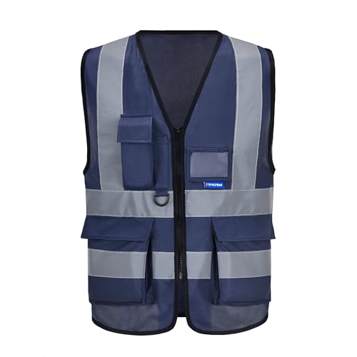 6XL 7XL 8XL navy amazon safety vest for man - color: Navy, size: 6X-Large