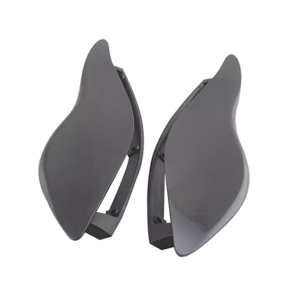 Fairing Air Deflectors Side Wing Windshield Adjustable Wind Deflectors Compatible with 2014-2024 Harley Electra Glide Street Glide Tri Glide Ultra Limited Fairing Side Shield (Black) - color: Black