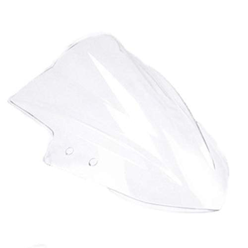 Double Bubble Windshield Windscreen for Kawasaki Ninja 300 EX300R 300R 2013-2017 (Clear) - color: Clear
