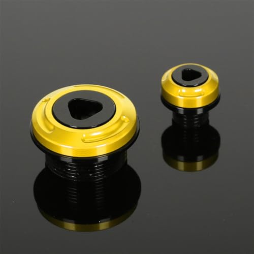 Monkey Engine Crankcase Cover Plugs Compatible with Monkey 125 GROM CT125 DAX 125 CNC Motorcycle Accessories Crankcase Hole Plug (Gold) - color: Gold3