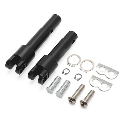Forward Control Foot Peg Mounts Clamps Supports Clevis Kit Fit For Harley 2004-2022 Sportster Iron 883 1200 Forty Eight Seventy Two XL883 XL1200 (Black) - color: Black