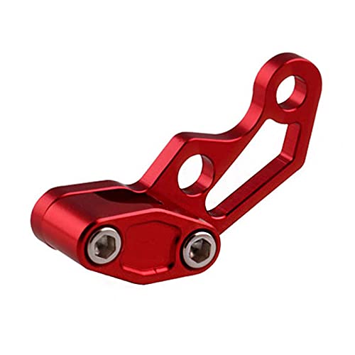 Universal Motorcycle Brake Cable Clip Oil Pipeline Clamp Aluminium Brake Clutch Wire Oil Pipe Cable Clamp Fit for Yama-ha Hon-da - color: Red