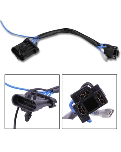 BICYACO 5-3/4 Inch 7 inch LED Headlight Wire Harness Adapter Compatible with Harley Davidson Street Glide Road King Electra Glide-1 PCS - color: 5.75 Inch 7 Inch Led Headlight Wire Harness