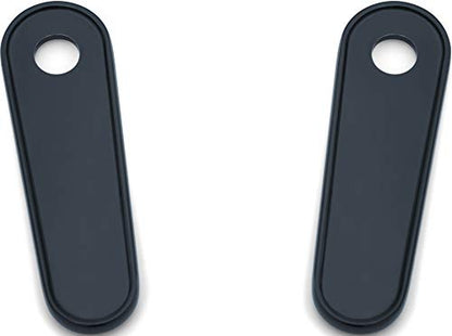 Kuryakyn 9397 Motorcycle Accent Accessory: Passenger Board Block Off Plates for 1993-2019 Harley-Davidson Touring & Trike Motorcycles, Gloss Black, 1 Pair