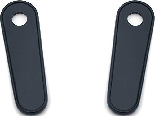 Kuryakyn 9397 Motorcycle Accent Accessory: Passenger Board Block Off Plates for 1993-2019 Harley-Davidson Touring & Trike Motorcycles, Gloss Black, 1 Pair