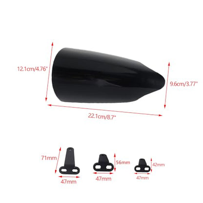 Club Style Handlebar Handguards PP Material Compatible with Harley Touring Road Glide Electra Glide Road King CVO/SE, Softail Street Bob FXBB 114 FXBBS Low Rider ST 117 FXLRST 2009+ 2026 - color: Black PP