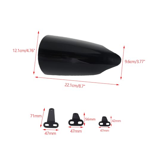 Club Style Handlebar Handguards PP Material Compatible with Harley Touring Road Glide Electra Glide Road King CVO/SE, Softail Street Bob FXBB 114 FXBBS Low Rider ST 117 FXLRST 2009+ 2026 - color: Black PP