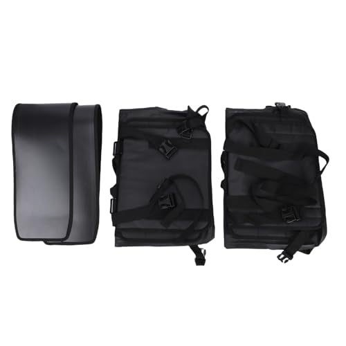 RiToEasysports Motorcycle Saddlebags PVC Motorcycle Luggage Bag 30L X 2 Detachable Roll Top Frame Mount Side Bags for Universal Motorcycles Commuting Touring Storage