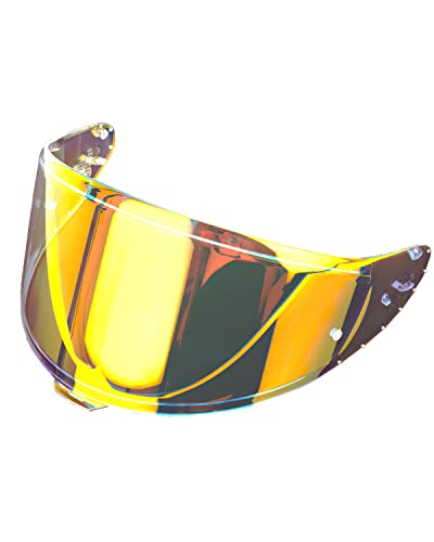 CWR-F2 Shield Visor with Pin Replacement For RF-1400 RF1400 Motorcycle Helmet, CWR F2 Aftermarket Visor (Light Gold) - color: Light Gold
