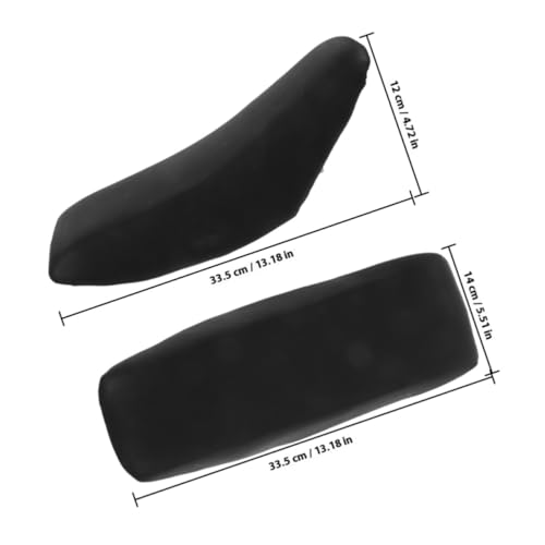 SOLUSTRE 2pcs Motorcycle Seat Cushion For Pit Bike Rear Atv Seat Pad Soft Foam Seat Cover For Scooter Replacement Saddle Supply For Atv