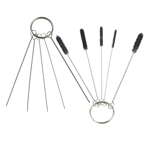 Carburetor Carbon Dirt Jet Remover Cleaning Needles Brushes Wires Set For Auto Motorcycle ATV Chainsaw