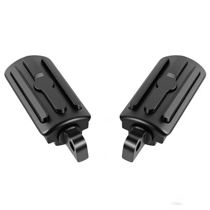 Motorcycle Footrests 10mm HighWay Foot Pegs Fits For Harley Davidson Touring Sportster Dyna Black - color: Black#8