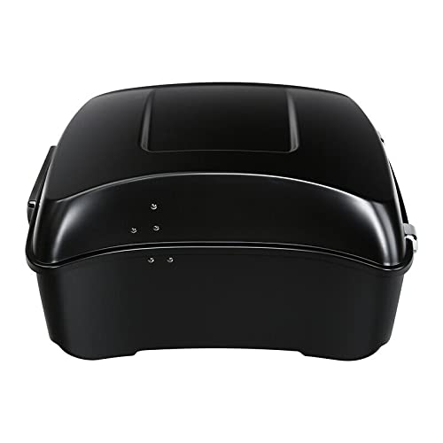 TCMT Matte King Motorcycle Trunk(No Speaker Holes) Wrap-around Backrest Pad Luggage Mount Rack Fit For Harley 2014-2025 Touring CVO Road King Road Glide Street Glide Electra Glide Pack - color: Style B