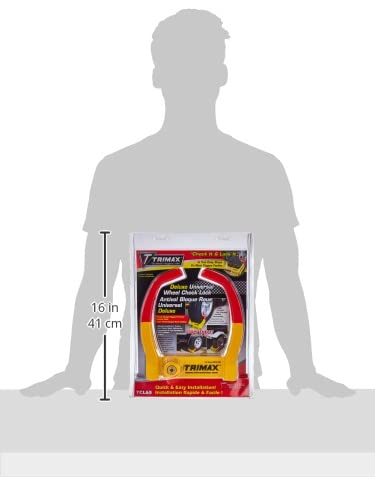 TRIMAX TCL65 - Trailer Wheel Lock - Fits 6"-10.5" Tires - Wheel Boot Lock for Trailer, Car, Truck, Boat, ATV, Camper, and More - style: TCL65