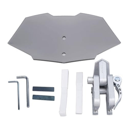 Motorcycle Windshield, Adjustable Windshield Extender, Acrylic Heightened Clip On Wind Deflector Windscreen Extension for Motorbike (Smoky Gray) - size: Smoky Gray