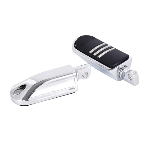 Motorcycle Highway Pegs Passenger StreamLiner Footpegs Male Mount Foot Rest Pedal Fit Harley Touring Street Glide Road King Road Electra Glide Sportster Dyna Softail - style: Style C-Chrome