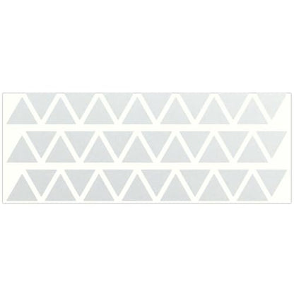 LiteMark Reflective Triangle Sticker for Bike, Helmet, White, 1 Inch - Pack of 42 Pcs - color: White