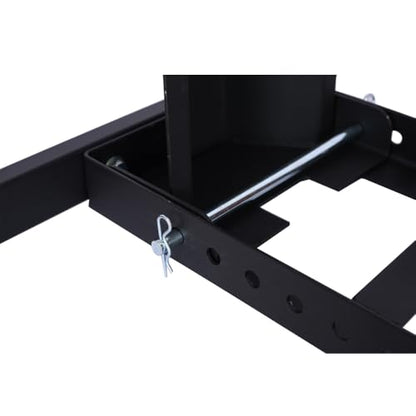 Motorcycle Wheel Chock for Trailer, Heavy-Duty Steel Stand Holds Up to 1800 Lbs, Adjustable Cradle Stop for 15-22 Inch Wheels, Secure Upright Position for Transport, Maintenance & Storage (1800 LBS) - size: 1800 LBS