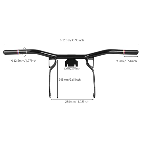 Motorcycle Front Engine Guard Crash Bar Bumper Protector with Flat Washer Flat Out Bar Compatible with Harley Davidson Street Glide Road Glide Road King Electra Glide Trike Glide 2009-2013 Black