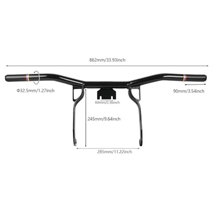 Motorcycle Front Engine Guard Crash Bar Bumper Protector with Flat Washer Flat Out Bar Compatible with Harley Davidson Street Glide Road Glide Road King Electra Glide Trike Glide 2009-2013 Black