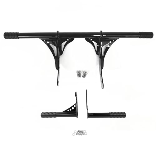 Driver & Passenger Highway Footpegs Engine Guard Crash Bar Support Portection Fit for Harley Softail Street Bob FXBB, Low Rider FXLR, Heritage Classic 2018 2019 2020 2021 2022 2023 2024 2025 - color: Driver & Passenger