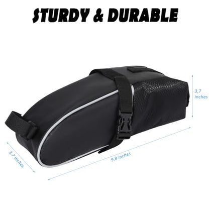 ITSCOOL Bike Saddle Seat Bag Waterproof Bicycle Accessories Under Seat Storage Pouch Reflective Cycling Wedge Pack for Mountain Road Bike MTB