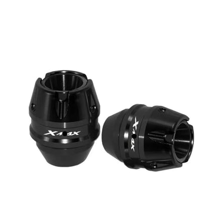 for YA&MAHA XMAX300 Accessories Front Fork Wheel Muffler Tube Protection Frame Slider Shock Protector (Black)