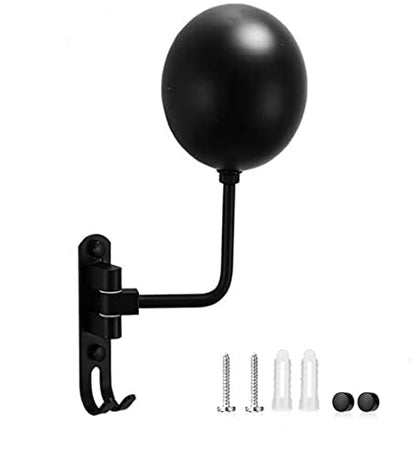Motorcycle Helmet Rack,Helmet Holder for Bike，Helmet Holder Wall Mount 180 Degree Rotation Helmet Hanger with 2 Hooks for Motorcycle Bike Coats, Caps, Baseballs, Rugby Helmet
