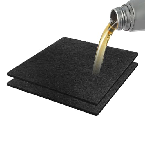 2 PCS Oil Drain Splash Pad, 22" Square No Splatter Pad for Transmission Drain Pan, Heat-Resistant Oil Change Mats for Automotive Technicians & Mechanics, Car Accessories - color: 2 PCS