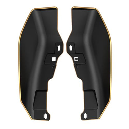 Mid Frame Air Deflectors Heat Shield Fit for Harley Touring 2009-2026 Black Hills Gold - color: Black Hills Gold