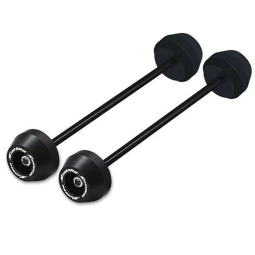 Motorcycle Wheel Protector for BMW S1000 RR S1000RR 2009 2010 2011 2012 2013-2018 Motorcycle Accessories Front Rear Wheel Axle Fork Crash Slider(Black) - color: Black